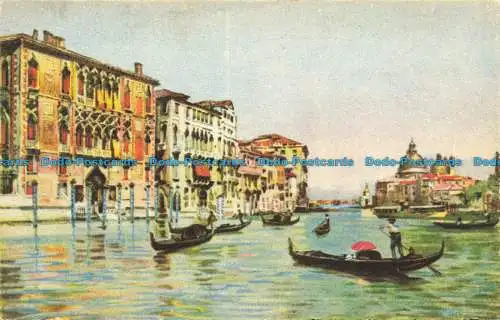 R645539 Venedig. Canal Grande und Kirche La Salute. A. Kroketten. 1967