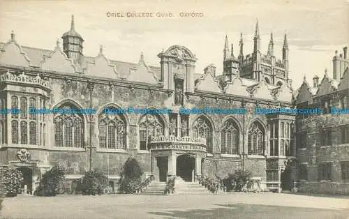 R646767 Oxford. Oriel College Quad. Postkarte