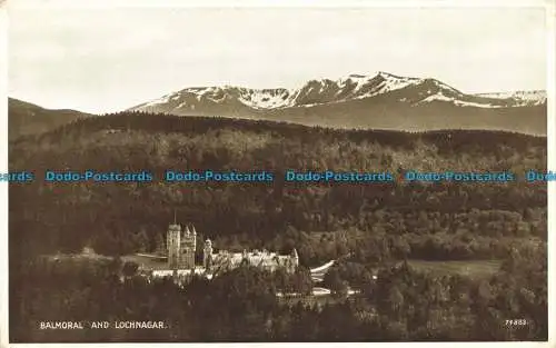 R645622 Balmoral und Lochnagar. Valentinstag. Foto braun