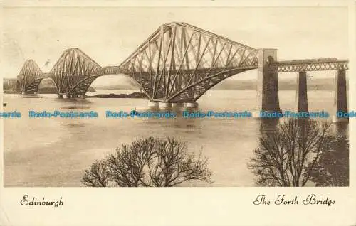 R646229 Edinburgh. Die Forth Bridge. Valentinstag. Samt Gravur