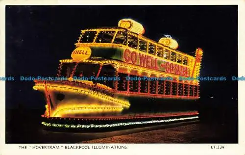 R644969 Blackpool-Beleuchtungen. Die Hovertram. Valentinstag