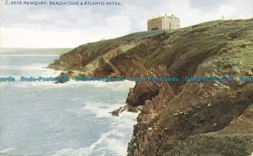 R644972 Newquay. Beacon Cove and Atlantic Hotel. Das Photochrom. Celesque Serie