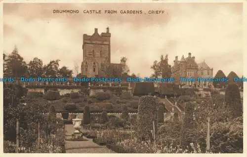 R646299 Crieff. Drummond Castle aus Gardens. R.P. Band