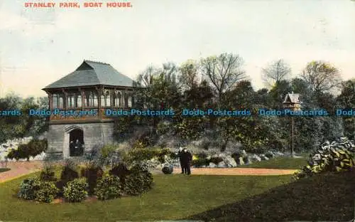 R646313 Stanley Park. Bootshaus. E. und J. Wilson. 1907