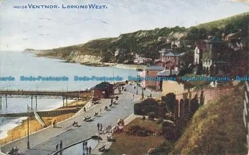 R645048 Ventnor. Blick nach Westen. Photochrom. Celesque-Serie. 1933