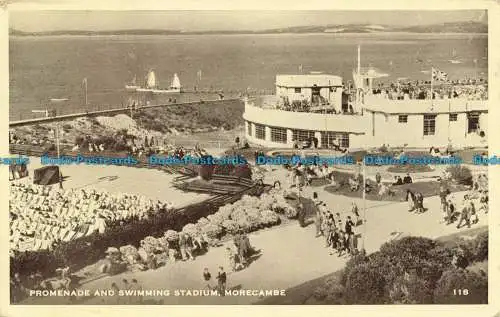 R646333 Morecambe. Promenade- und Schwimmstadion. 1956