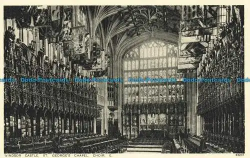 R646399 Windsor Castle. St. George Kapelle. Chor. E. Photochrom