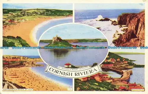 R647374 Cornish Riviera. Prah Sands. 1955. Multi View