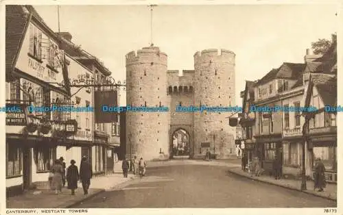 R647039 Canterbury. Westgate Towers. Photochrom