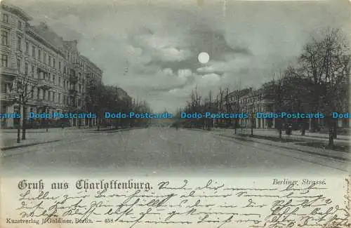 R645832 Gruss aus Charlottenburg. Berliner. Straßen. J. Goldiner. 1900