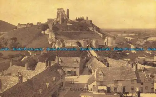 R646465 Corfe Castle. Photochrom. Sepiatone Serie