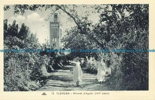 R647435 Tlemcen. Minarett von Agadir. C.A.P