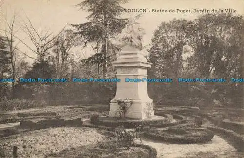 R647102 Toulon. Statue von Puget. Garten der Stadt