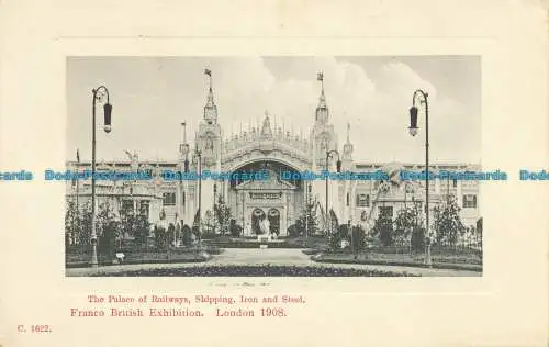 R646498 London. Das Eisenbahnschloss. Versand. Eisen und Stahl. Franco British