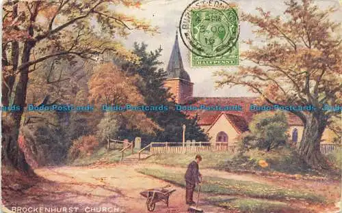 R647528 Brockenhurst Kirche. Stiefel Cash Chemists. Pelham Serie