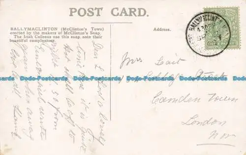 R647190 französische britische Ausstellung. Post. Ballymaclinton. 1908