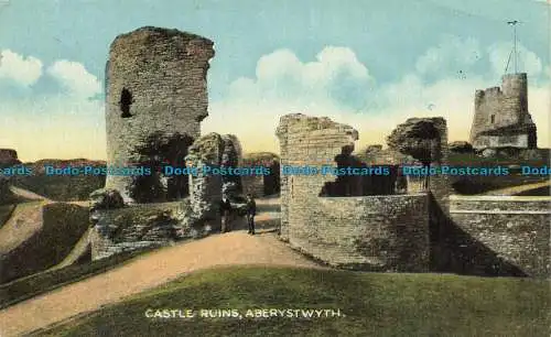 R647556 Aberystwyth. Burgruine. E.T.W. Dennis. 1920