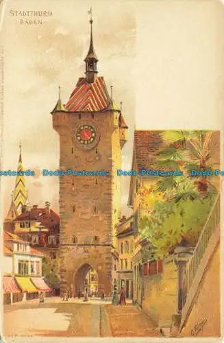 R646597 Baden. Stadtturm. Frey und Sohne. Nein. 34