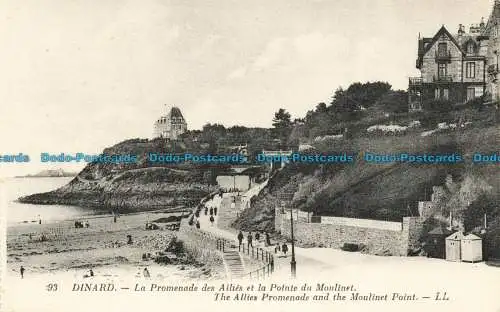 R647221 Dinard. Die Promenade der Alliierten und der Moulinet Point. LL. 93