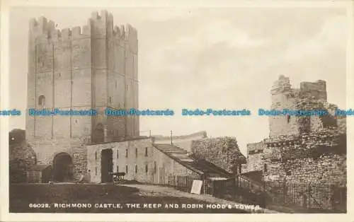 R647572 Richmond Castle. Der Keep and Robin Hood Tower