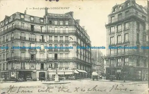 R647234 Rond Point de Longchamp. Gueret. 1905