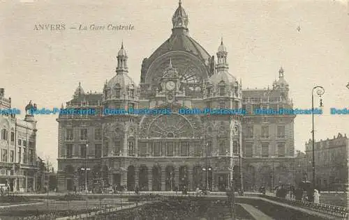 R647235 Antwerpen. Der Hauptbahnhof. 1907