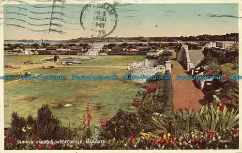 R647624 Margate. Versunkene Gärten. Westonville. Valentinstag. Carbofarbe. 1947