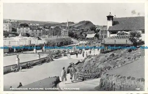 R647751 Ilfracombe. Promenade Vergnügungsgärten