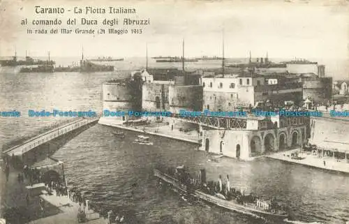 R647857 Taranto. Die italienische Flotte. Spanisch