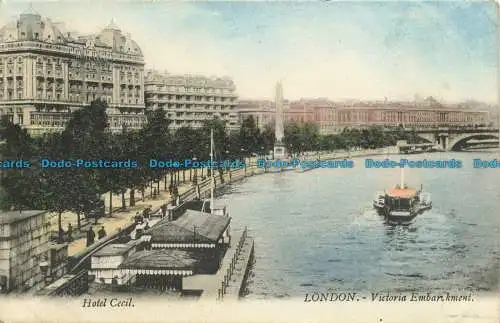 R647891 London. Victoria Embankment. Hotel Cecil