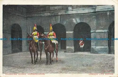 R647920 Wechselschutz. Horseguards. D. und D.G. London Life-Serie. 1905