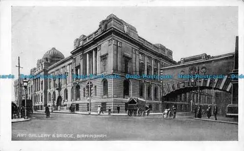 R144017 Kunstgalerie und Brücke. Birmingham. Die Stadt