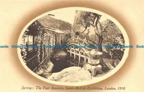 R144098 Feder. Die Four Seasons Japan British Exhibition. London 1910. Valentinstag