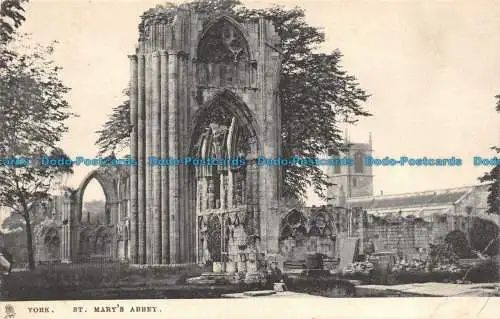 R144132 York. St. Marys Abbey. Tuck