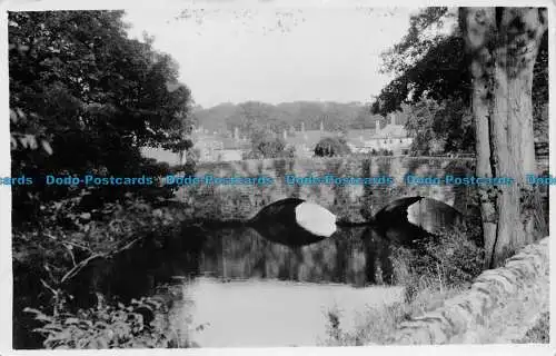 R144221 Alte Postkarte. See und Brücke. 1935