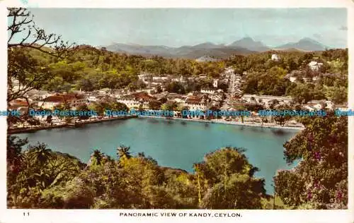 R144242 Panoramablick auf Kandy. Ceylon. RP