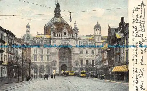 R144324 Antwerpen. Hauptbahnhof Avenue de Keyser. 1906