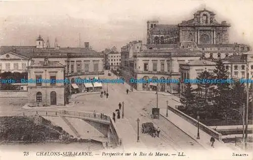 R144326 Chalons sur Marne. Aussicht auf die Rue de Marne. LL. Nr. 73