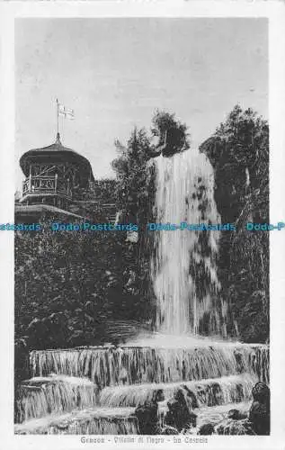 R144395 Genua. Villa in Negro. Der Wasserfall. F. Cali