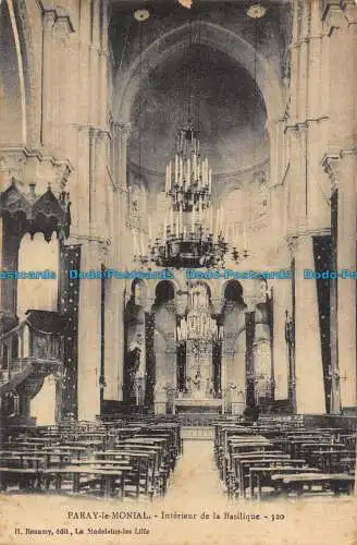 R144657 Paray le Monial. Innenraum der Basilika. H. Bonamy