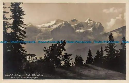 R144681 Hotel Schweizerhof. Hohfluh. Blick auf Wetterhorngruppe. E. Goetz