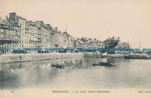 R144723 Honfleur. Der Quai Sainte Catherine. Neurdein