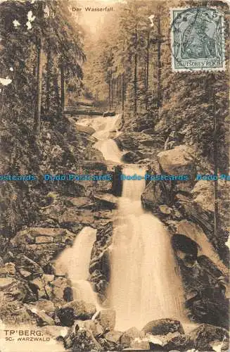 R144532 Triberg. Schwarzwald. Der Wasserfall. Louis Glaser. 1907