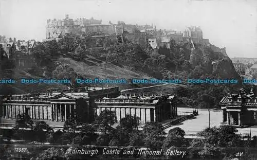 R144785 Edinburgh Castle and National Gallery. Valentinstag. XL. Nr. 12067. RP. 1909