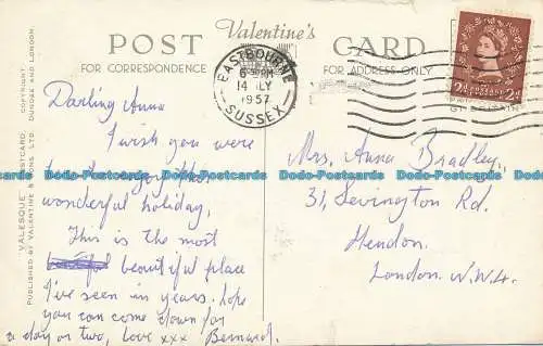 R144788 Eastbourne. Multi-View. Valentinstag. Valesque. 1957