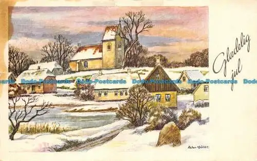 R144789 Gloedelig Jul. Winterszene. 1959