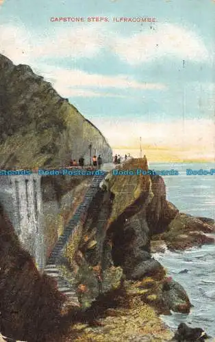 R145609 Schlusssteinschritte. Ilfracombe. 1910