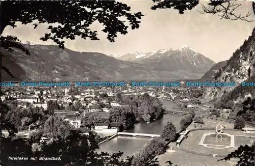 R144825 Interlaken mit Strandbad. J. Stump