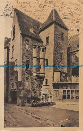 R145668 Sarlat. Hotel aus dem 15. Jahrhundert. Rue des Consuls. Grafik. 1951