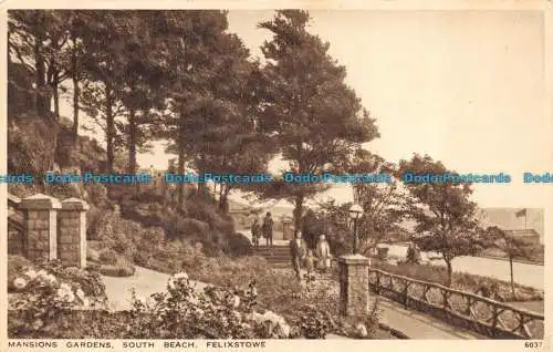 R144880 Herrenhäuser Gärten. South Beach. Felixstowe. Lachs. Nr. 6037. 1949